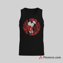 Snoopy Kansas City Chiefs Game Day Football Shirt on black tank top for men graphic tee