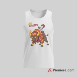 Snoopy Kansas City Chiefs Go Chiefs Flame Rider Shirt on white tank top for men graphic tee