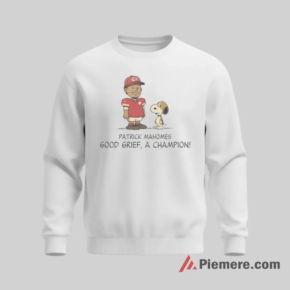 Snoopy Kansas City Chiefs Good Grief Champion Shirt on graphic shirt for men graphic tee