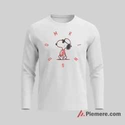 Snoopy Kansas City Chiefs Kingdom Minimal Fan Shirt on white long sleeve shirt for men graphic tee