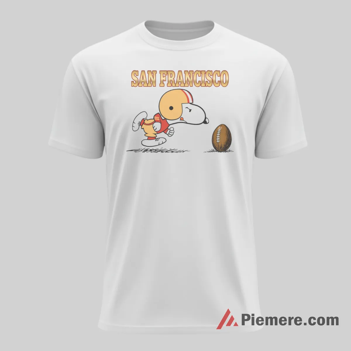 Snoopy San Francisco 49ers Football Fan Go 49ers Short Sleeve White Snoopy San Francisco 49ers Football Fan Go 49ers Shirt on white short sleeve shirt for men graphic tee
