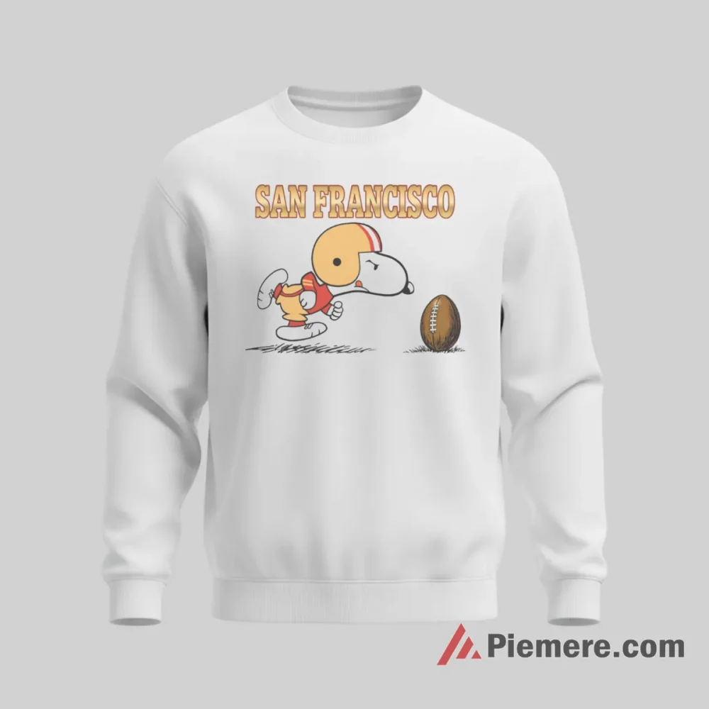 Snoopy San Francisco 49ers Football Fan Go 49ers Shirt on graphic shirt for men graphic tee