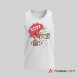 Snoopy Woodstock Kansas City Chiefs Helmet Pride Shirt on white tank top for men graphic tee