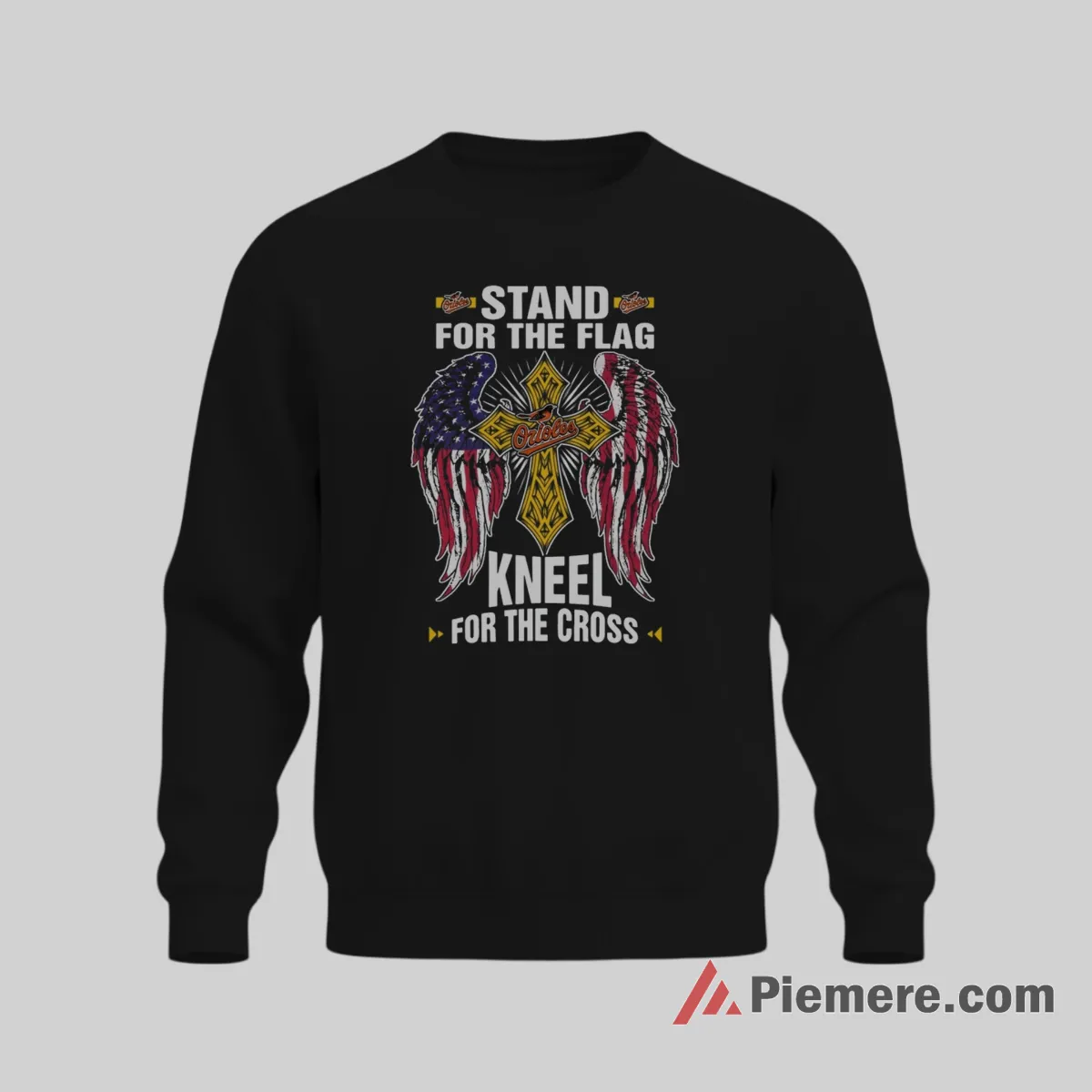 Stand For The Flag Kneel For The Cross Baltimore Orioles Shirt on graphic shirt for men graphic tee