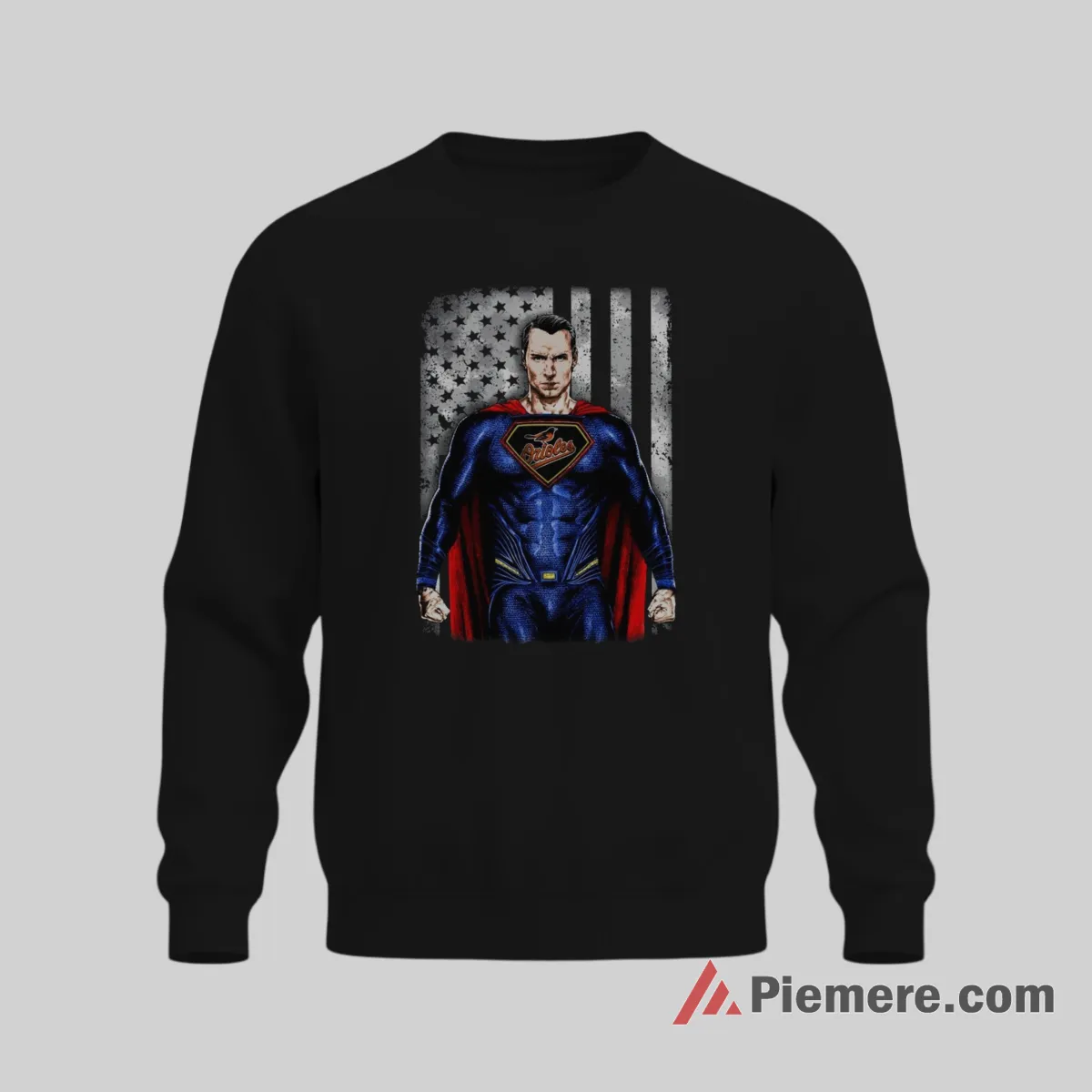 Superman Baltimore Orioles Patriotic Hero Shirt on graphic shirt for men graphic tee